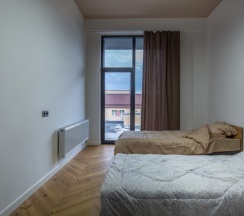 Апартаменты Deluxe с балконом и с красивым видом из окна в Апарт-отель Residence Graphite