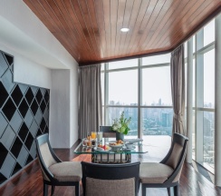 Двухместный люкс Sky Zone Panorama двуспальная кровать в Baiyoke Sky Hotel