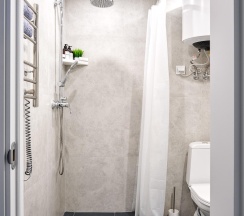 1-комнатные апартаменты студия с 1 двуспальной кроватью в Apartments Private (Апартментс Прайвит) на шоссе Волоколамское