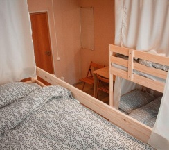 Кровать в 4-местном общем женском номере в Karelia hostel