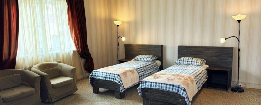 Двухместный номер с двумя односпальными кроватями в Афоня