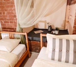 Двухместный номер с двумя раздельными кроватями  в Сова