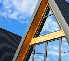 A-frame house в Природа