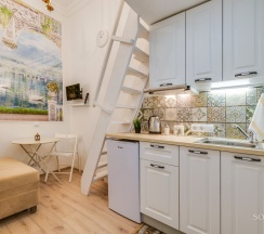 Двухуровневая студия двухместная без окна в Sokroma Фонтанный дом