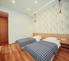 Двухместный номер с двумя раздельными кроватями в Палуба