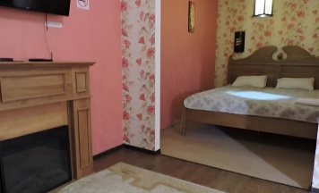 1-местный номер стандарт с 1 двуспальной кроватью в Дом Быта