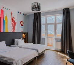 2-местный номер в блоке Extra Space с балконом и видом на горы в Ays Design Hotel