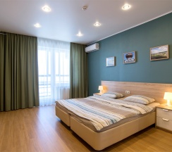 Однокомнатные апартаменты с видом на реку Казанку в Sibgat Apartments