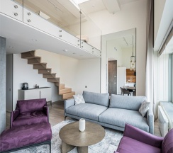 Двухуровневые апартаменты с 3 спальнями Премиум в Intermark Residence