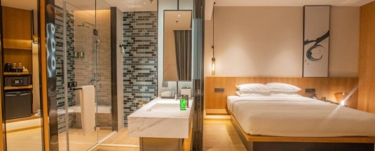 Двухместный номер Superior с видом на город двуспальная кровать в Fairfield by Marriott Taizhou City Centre
