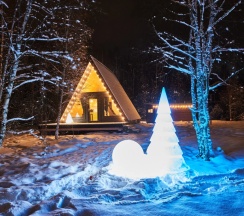 Двухместный коттедж Classic двуспальная кровать в Aframe-Village