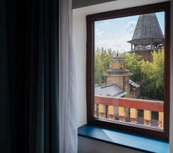 Голубой номер в башне с видом на 3 стороны в Сказка