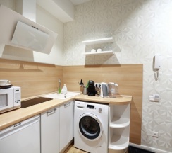 Студия 7 на 14 этаже 1 подъезд (г. Тюмень, ул. Малыгина д.90) в Rehome