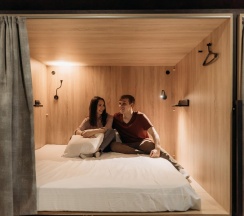 Двухместная капсула в общем номере (общие удобства) в Wellhome