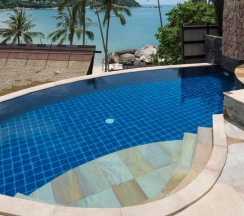 Двухместная вилла с бассейном двуспальная кровать в Отель Panviman Resort Koh Phangan