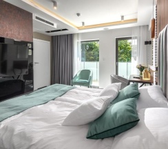 Двухместный номер Deluxe с балконом двуспальная кровать в Love Sopot Residence