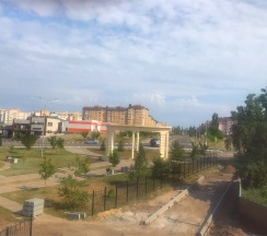 Стандарт с одной двуспальной кроватью и видом на город в Panorama