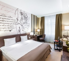 Двухместный номер Комфорт с 2-х спальной кроватью или 2 односпальными в Онегин