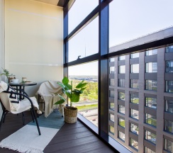 1-комнатные апартаменты студия #400 в Natalie Apartments на шоссе Пулковское 14Е