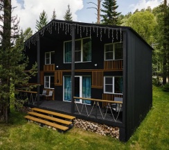 Четырёхместный коттедж с 2 комнатами с красивым видом из окна  в Релакс_Телецкое