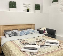 Номер улучшенный с 1 двуспальной кроватью (цокольный этаж) в Kovensky