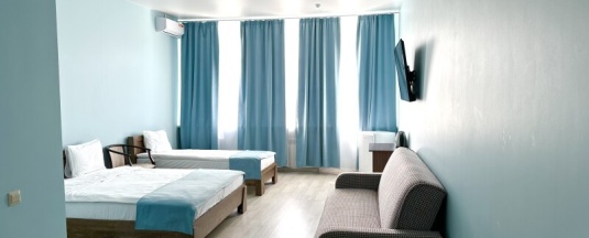 Улучшенный семейный трехместный в Gorky Hotel