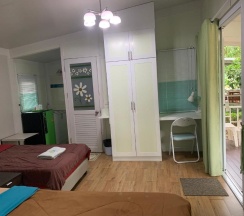 Одноместное бунгало Deluxe двуспальная кровать в Rayonghouse Resort