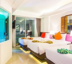 Трёхместный номер Deluxe с балконом в The samui beach resort