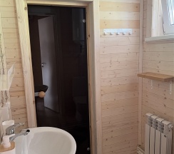 Коттедж на 5 чел с сауной и полноценной кухней 64кв.м (Терем маленький) в Любытино Хутор