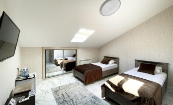 Номер стандарт с 2 односпальными кроватями (без окна, мансарда) в Palmire