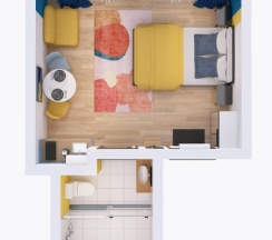 Stylish Studio Deluxe Island в Axis.Moscow Island