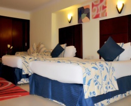 Трёхместный номер с видом на сад в Sea Beach Aqua Park Resort