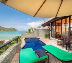Двухместная вилла с бассейном Junior двуспальная кровать в Отель Panviman Resort Koh Phangan