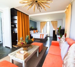 Двухместный дом Beach oceanfront двуспальная кровать в Natai Beach Resort