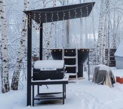 A-frame NEO|Банный чан на территории в Берёзовая роща