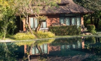 Вилла Deluxe с красивым видом из окна в Sibsan Resort & Spa Maeteang