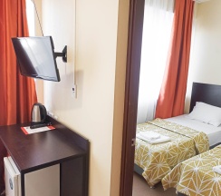 Кровать в 5-местном общем номере в Smart Hotel KDO Челябинск