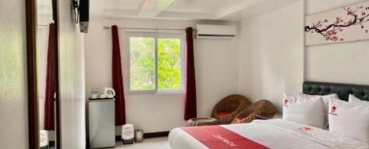 Двухместный номер Premier с красивым видом из окна двуспальная кровать в IL Mare Sakura Resort Boracay