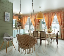 Коттедж《Шебби шик》с сауной и "Банным чаном" (расположен в Логиново) в Сканди хаус