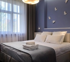 Комната улучшенная с 1 двуспальной кроватью в Hotel design style