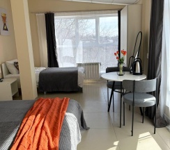 Трехместный номер с двуспальной и полутора спальной кроватью в Дисней