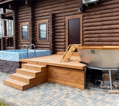 Большой коттедж с баней в Art hotel Nring