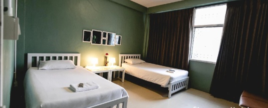 Двухместный номер двуспальная кровать в Sleepcase Hostel