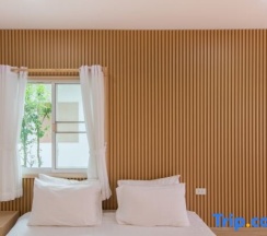 Двухместная вилла двуспальная кровать в Sangthong Resort