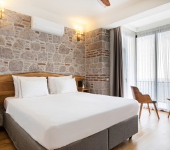 Номер Deluxe с балконом и с красивым видом из окна в Отель Marlo Ayvalik