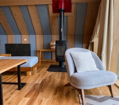 АРК-шале ПРЕМИУМ 4 SNGL 1line (sea view) в Titovka arctic river park