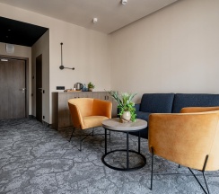 2-комнатный номер люкс с 1 двуспальной кроватью в GreenGate Hotel&SPA