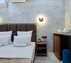 Двухместный номер Эконом-класса без окна Цокольный этаж двуспальная кровать в Астра де Роза