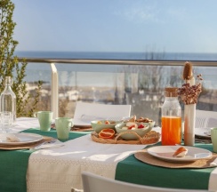 Семейный номер Standard Пентхаус с 2 комнатами с балконом и с видом на море в Residence Sunrise Cesenatico