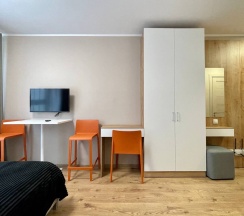 Апартаменты в ЖК "START"  (спальные места 2+2), (Метро Парнас, 15 минут пешком) в Rauktis apartments